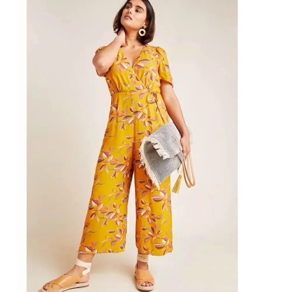 ANTHROPOLOGIE Lisette Wide-Leg Jumpsuit 